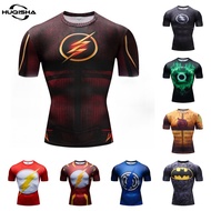 Anime Flashman T Shirt For Men Compression GYM Sportswear Jersey Quick Dry Men Tshirt