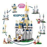 [SG Ready Stocks] Sembo Blocks SY6584 Disney Castle Lego 8 in1 with Disney Mini Figurine Collection Educational Kids Toy