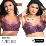 (COD) AVON Amalia Underwire UW Bra Plus Size *34B-42D* - Mellow Rose