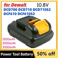 10.8V 1500mAh 2000mAh 3000mAh 18650 Battery for Dewalt DCD700 DCD710 DCD710S2 DCF610 DCF610S2 Cordle