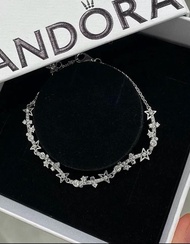 💜💎紫鑽認證禮盒裝 Pandora 潘朵拉璀璨星河不對稱五角星手鍊 生日禮物