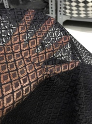 vải ren lưới màu xanh đen mềm mại _( khổ 1m15)  may đầm váy áo kiểu vv