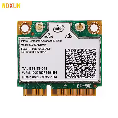 wireless card for intel centrino advanced-n 6230 6230an 300mbps pci-e bluetooth 3.0 62230 2.4G/5G du