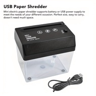 Household Shredder USB Mini Electric A6 Shredder Desktop Small Strip Paper Cutting Bill Shredder