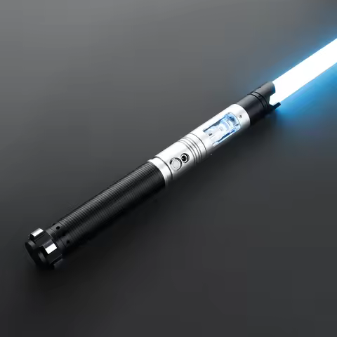 DamienSaber Crystal Lightsaber Sensitive Smooth Swing Metal Hilt Heavy Dueling Light Saber Bluetooth