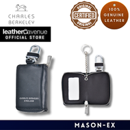 Charles Berkeley MASON-EX Genuine Calf Leather Key Holder Car Key Holder Zipper Key Holder with Key 