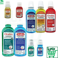 Oradex Everyday / Antibacterial / Dual Action / Supreme Mouthwash 90ml / 400ml / 750ml