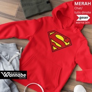Hoodie Sweater for Kids aged 4-15 years SUPERH3R0 SUPERM4N 5 Sizes XS-XL
