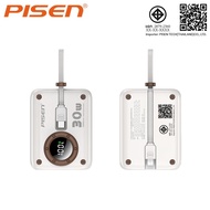 PISEN (TS-D373) Mini PowerBank 10000mAh 30W Build in Type C + L Dual Cables Fast Charging