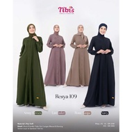 baju gamis wanita muslim dress resya 109 nibras