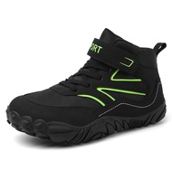 Kids Hiking Boots Trekking Shoes Breathable Anti Collision Athletic Shoes Non-Slip High Top Walking 