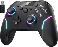 EasySMX Wireless PC Controller with RGB/Hall Joystick Trigger, X20 Controller Switch Bluetooth Recha