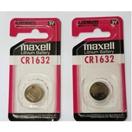 2PCS CR1632 Hitachi Maxell Japan Lithium Batteries for Watch
