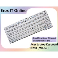 Replacement Laptop Keyboard Acer 9J.N9482.81D TF-KBD 531026571075 MP-08B43U4-698  Acer D250 [ White 