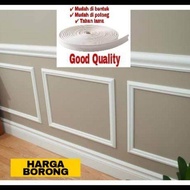 🔥Hot Selling🔥5 Meter Wainscoting Pvc Foam / Wall Skirting / Wainscoating / Frame/ Wainscoting dinding / wall decoration