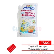 Nước rửa bình sữa Kodomo 700ml - dạng gói Tặng 1 miếng đất sáp màu ngẫu nhiên - nuoc rua binh sua