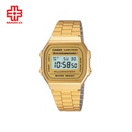 Casio Vintage A168WG-9W Gold Stainless Steel Band Men Watch / Women Watch