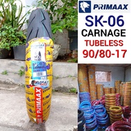 Primaax Sk-06 90/80-17 Tubeless Tire Donat 90/80-17 Primaax 90/80-17 primax SK 06 90/80-17 satria Re