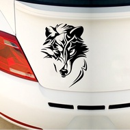 Wolf Head Car Waterproof Reflective Sticker, Cartoon Cover Motorcycle Electric Sticker