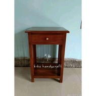 Table dispenser with 1 drawer...teak wood 1 drawer dispenser table