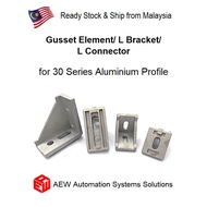 30 Series Gusset Element/ L Bracket/ L Connector for 3030 3060 Euro Standard Aluminium Profile