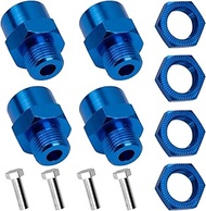 Aluminum Alloy 12mm to 17mm Wheel Hex Drive Hub Adapter Conversion 15mm Offset Extension for 1/10 Of