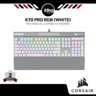 Corsair K70 Pro RGB (CORSAIR OPX Switch) White Edition | Optical-Mechanical Gaming Keyboard