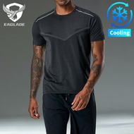 EAGLADE Tshirt for Men Man Quick Drying Breathable Stretchable KJW-A19 in Grey K11