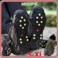 MISUPS Ice Gripper Spike, Universal 10 Teeth Ice Claw,  Spike Anti-Slip Spike Grips Cleats For Shoes