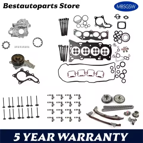 Engine Full Gasket Set Timing Chain Kit Oil Water Pump Rocker Arm Lifters Fit 2.5 L T 2AR-FE For 09-