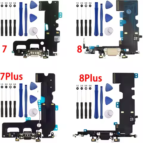 USB Charging Port Dock Connector Flex Cable Microphone Headphone Replacement Part For iPhone 7 7Plus