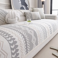 New Bohemian Style Cooling Sofa Cover Non-Slip L-Shaped Sofa Mat 3-Seater Washable Couch Cover
