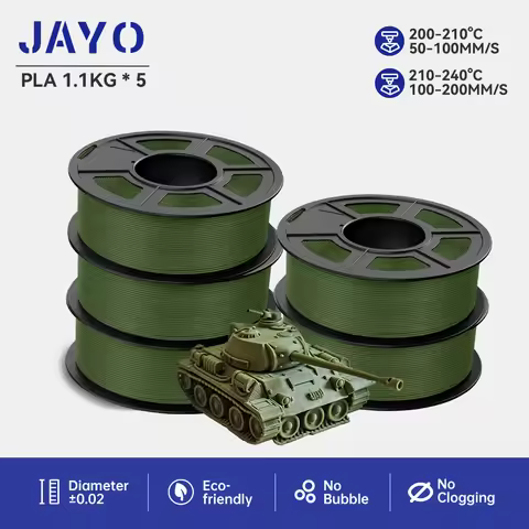 JAYO 5Rolls pla filaments 3D Printer Filament PLA 1.75mm FDM 3D Printer Materials Neatly Wound High 