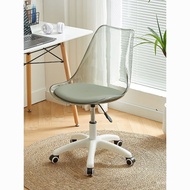 Transparent Acrylic Office Makeup Nordic Internet Celebrity Study Bedroom Study Backrest Chair Desk 