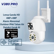 LAYAR V380 Pro CCTV Camera 8MP Dual Lens Dual Screen Ai Wireless Outdoor Surveillance Camera Trackin