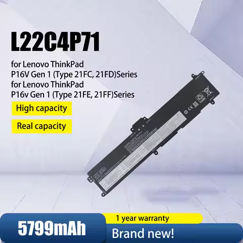 15.52V 5799mAh 90Wh L22C4P71 laptop Battery for Lenovo ThinkPad P16V Gen 1 21FC Series Laptop Batter