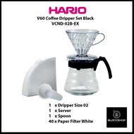 Hario V60 Coffee Dripper Set AS Transparent
