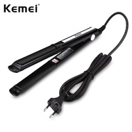 Kemei Ceramic Hair Corrugated Wave Hair Curling Iron Hair Straightener Crimper Temperature