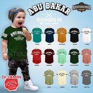 NABI Children's KURTA T-Shirt Caliph Edition VOL 3 (SAHABAT ABU BAKAR) With 100% PREMIUM Cotton Material/Islamic Children's Da'Wah T-Shirt For The Latest Cool Prophet's Companions Today