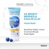 wardah perfect bright creamy foam brightening+oil control/sabun pencuci wajah/wardah perfect bright 