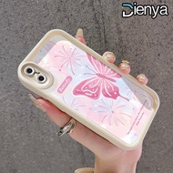 DIENYA Casing Hp iPhone X Xs Xr Case Pola Kembang Api Kupu-kupu Silikon pencegahan jatuh Softcase Ke