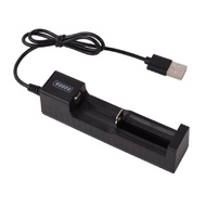 ✿ Lithium Battery Charger with USB 1 Slot Battery Quick Charging 18650 14500 16340 Recharging Batter