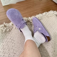 Birkenstock Shoes for Women New Layered Violetbeludru Thick Sole Birkenstock Shoes for Women Single 