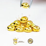 Pure Gold 9999 Fine Gold Bean  0.5g/1g/2g/3g/5g (High Polish) (Free Bottle) 24K 999 Home Ornament Ca