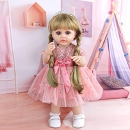 Cute Lifelike Reborn Doll Toy with Clothes Change and Water-Resistant Capabilities 55CM