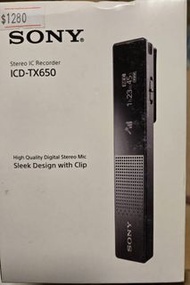 Sony Stereo IC Recorder ICD-TX650 索尼 錄音機