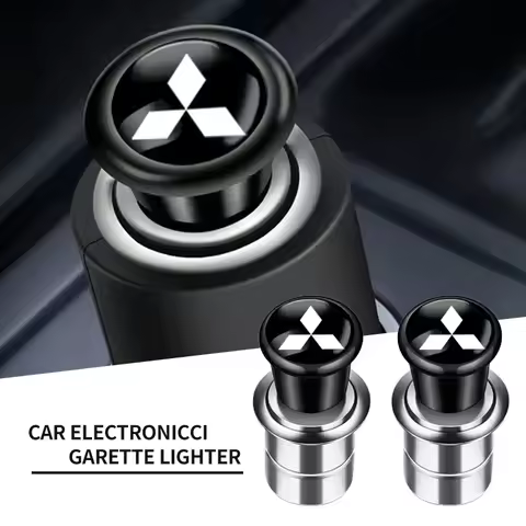 Car Auto Interior Cigarette Lighter Power Plug Emblem Car Accessories For Mitsubishi ASX Lancer Paje