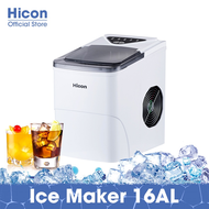 Hicon dispenser kulkas pembuat mesin es batu kristal ice cube maker machine Ice Maker Mesin es batu Machine rumah15kg per hari 6 menit es jadi Ice maker tangga Cocok Untuk Rumah membuat es