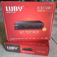 Set Top Box STB LUBY, DVBT2 LUBY , tangkap Siaran tv Digital Terestrial Receiver bisa youtube, IPTV 