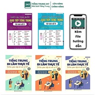 Book - Combo: Matching questions on step by step to communicate in Chinese from number 0, volume 1+2